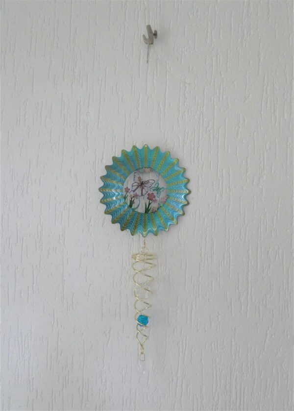 Spin Art Vlinder met kristal - Afbeelding 7