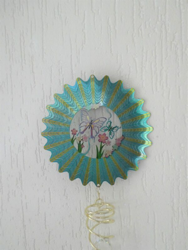 Spin Art Vlinder met kristal - Afbeelding 4