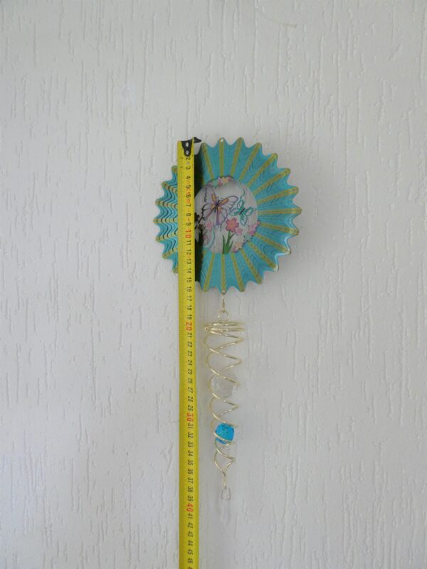 Spin Art Vlinder met kristal - Afbeelding 2