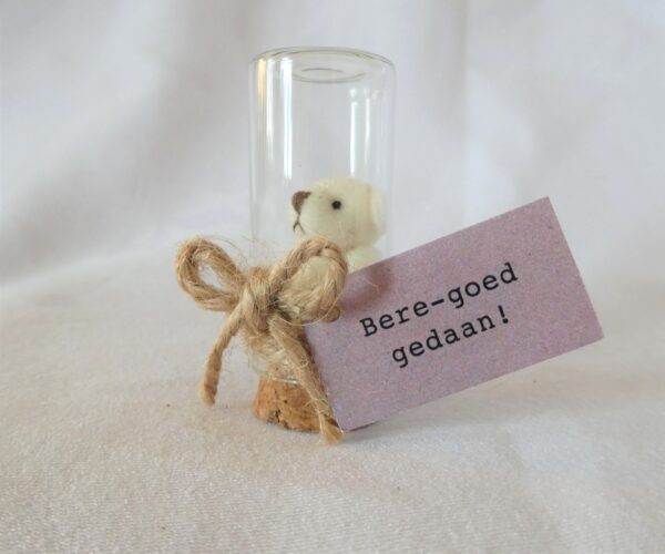 Beregoed gedaan in een stolpje