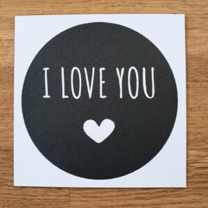 Pluimpjes magneet: I love you