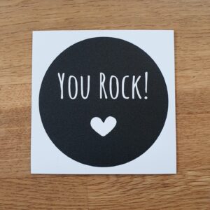 Pluimpjes magneet: You rock!