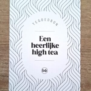 Tegoedbon: Een heerlijke High Tea