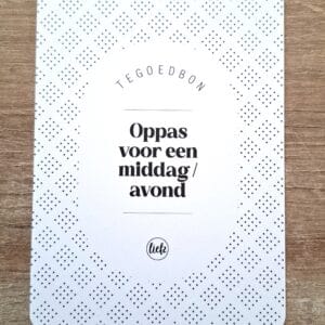 Tegoedbon: Een oppas