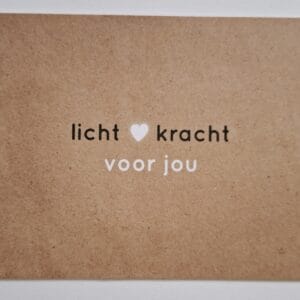 Postkaart: Licht en kracht voor jou