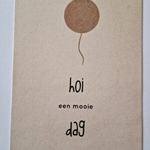 Postkaart: Hoi … een mooie dag